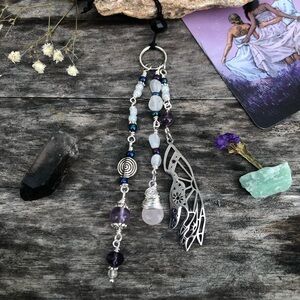 Rainbow Moonstone Phone Charm / AirPod Earbud Case Charm / Tablet Charm